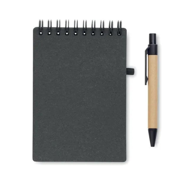 NOTIE Recycled notebook with ball pen stone grey