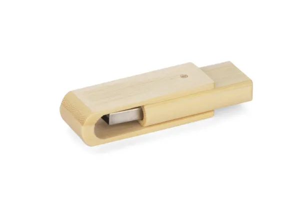TWISTER USB memorija od bambusa - 16 GB Smeđa