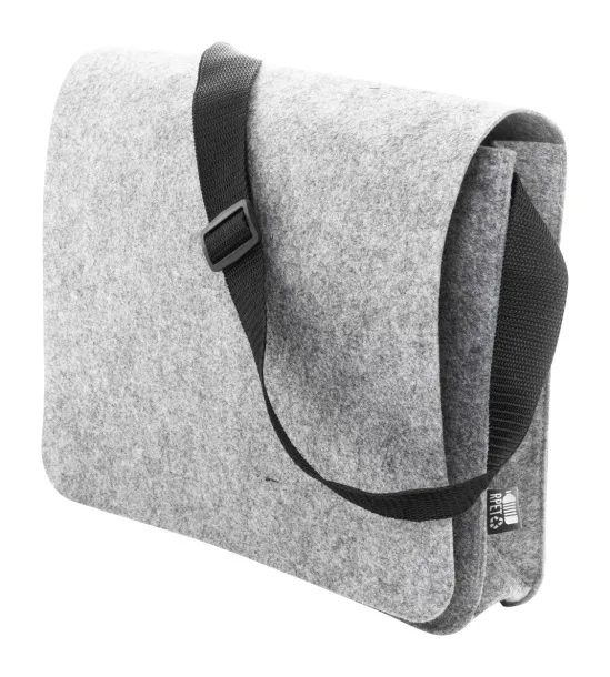 Refelt Courier RPET felt messenger bag Grey