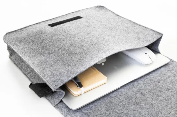 Refelt Courier RPET felt messenger bag Grey