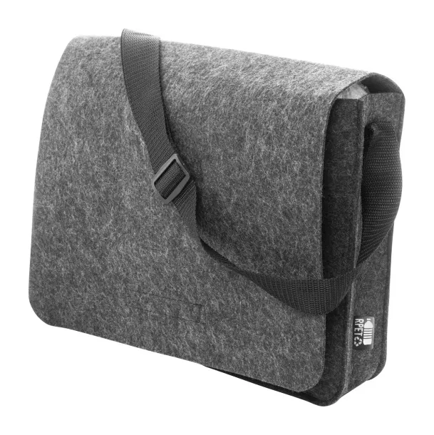 Refelt Courier RPET felt messenger bag Dark grey