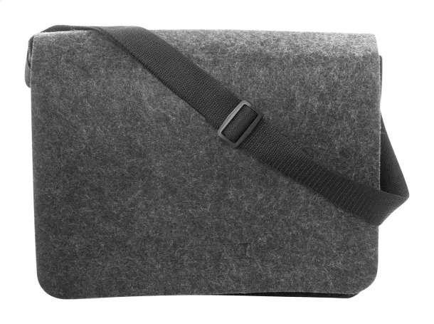 Refelt Courier RPET felt messenger bag Dark grey