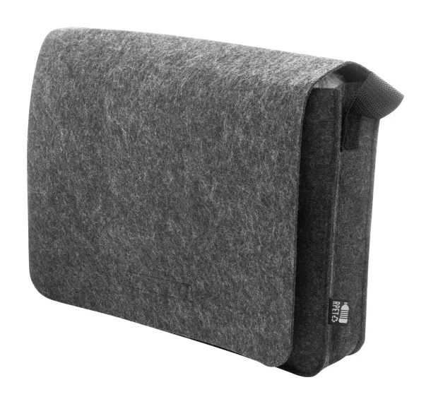 Refelt Courier RPET felt messenger bag Dark grey