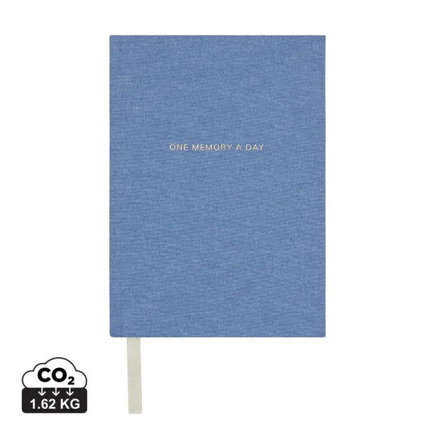 VINGA One memory a day GRS recycled paper journal - Vinga Plava