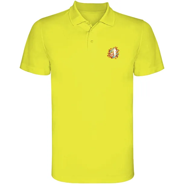 Monzha dječja sportska polo majica kratkih rukava - Roly Fluor Yellow