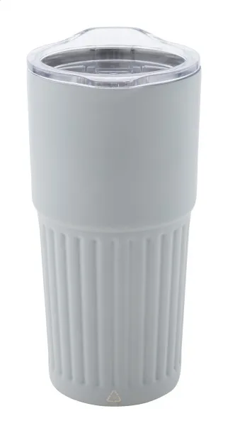 Streaky Tall thermo cup White