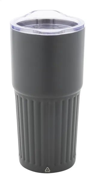 Streaky Tall thermo cup Dark grey