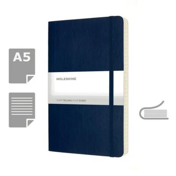  MOLESKINE notes, cca A5 dark blue