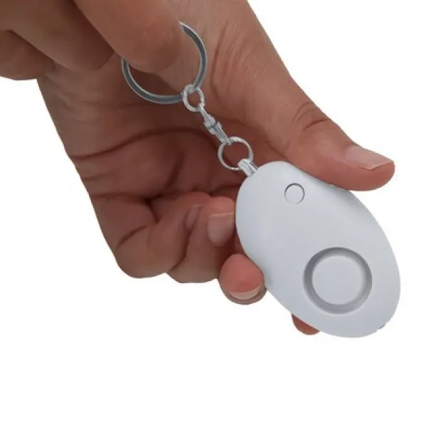  Personal alarm, keyring, LED light Bijela