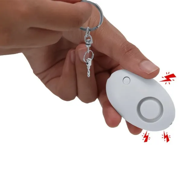  Personal alarm, keyring, LED light Bijela