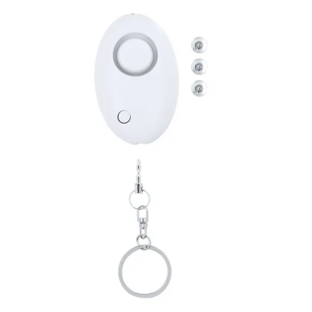  Personal alarm, keyring, LED light Bijela