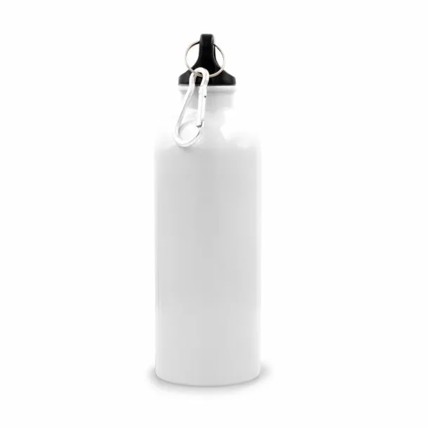 Brenda Sports bottle 500 ml with carabiner clip white