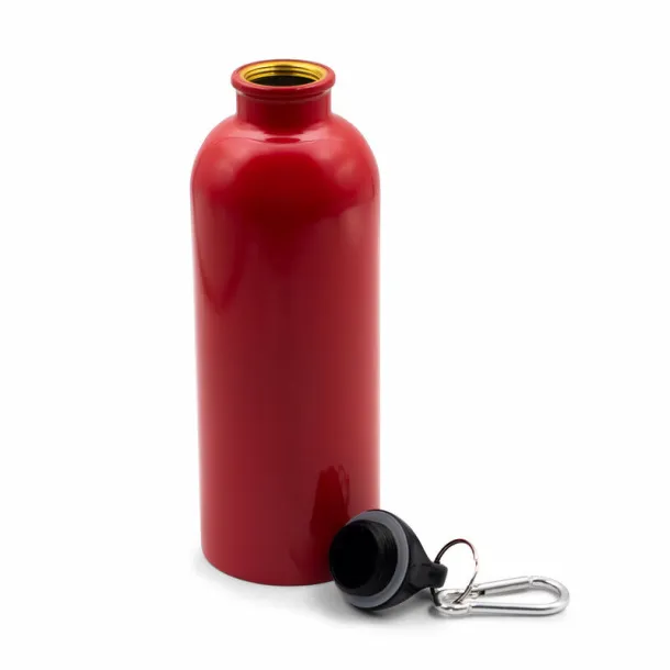 Brenda Sports bottle 500 ml with carabiner clip red