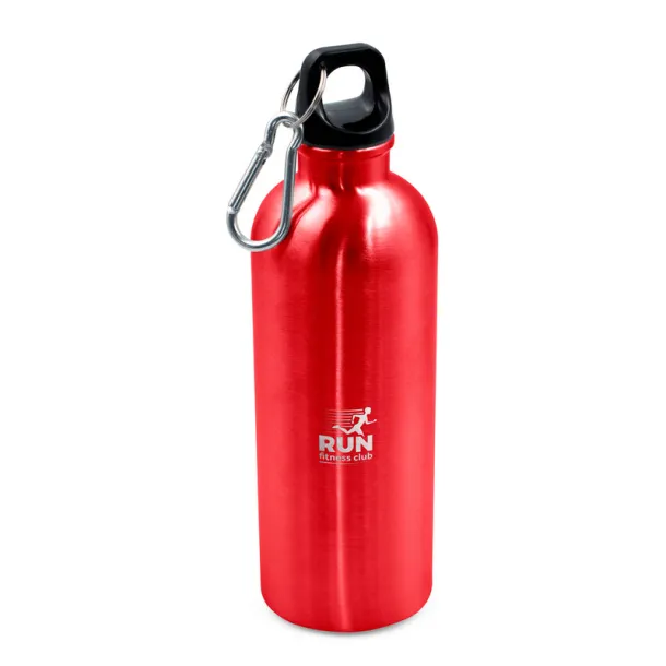 Brenda Sports bottle 500 ml with carabiner clip red