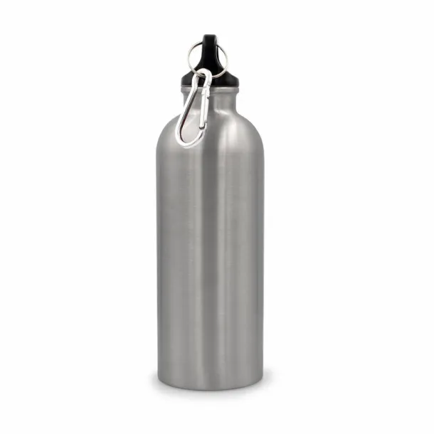 Brenda Sports bottle 500 ml with carabiner clip silver