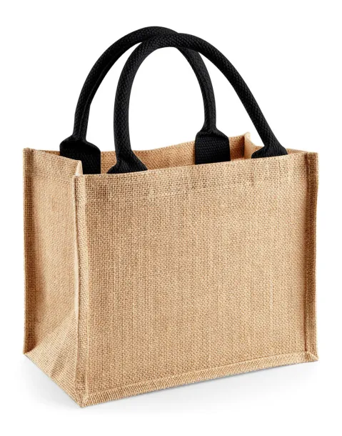  Jute Mini Gift Bag - Westford Mill Prirodna Black