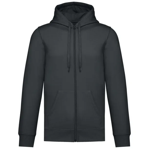  Unisex hoodie s patentnim zatvaračem - Kariban Tamno siva