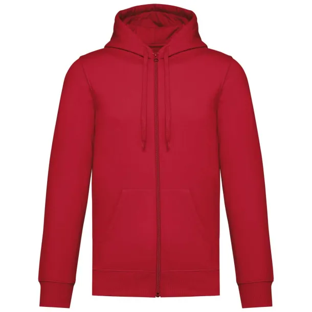  Unisex hoodie s patentnim zatvaračem - Kariban Crvena