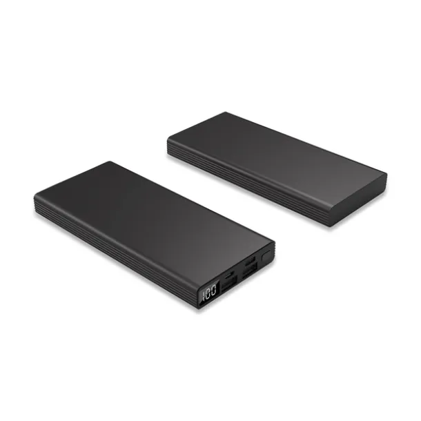 RAPIDO prijenosna baterija s brzim punjenjem, 10 000 mAh Crna