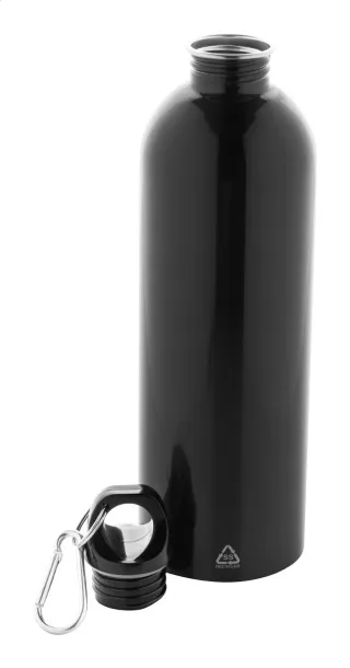 Ressuto XL recycled stainless steel bottle Black