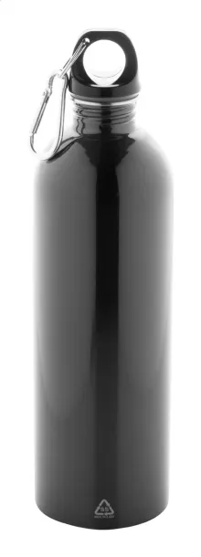 Ressuto XL recycled stainless steel bottle Black