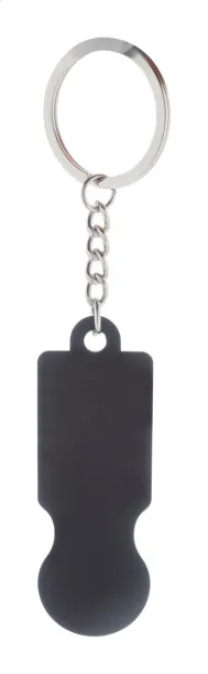 ShineCart trolley coin keyring Black