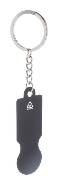 ShineCart trolley coin keyring Black