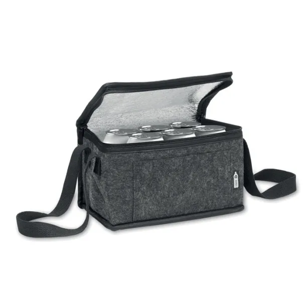 FOOLER RPET felt cooler bag stone grey