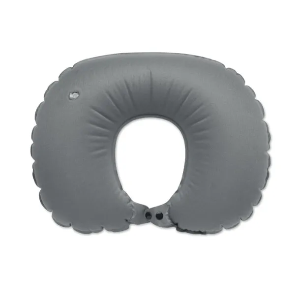 HEDDOW Fast inflatable travel pillow stone grey