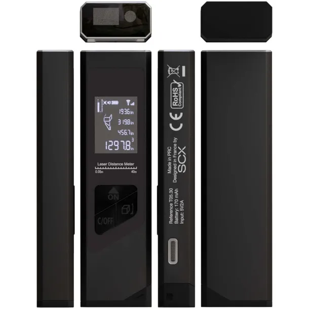SCX.design T05 mini laserski daljinomjer - SCX.design Crna