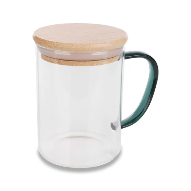 CEYLON borosilicate glass mug Transparent