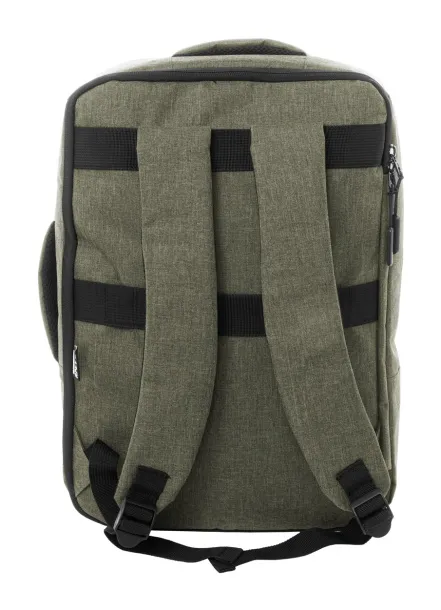 Eaton RPET document backpack Green