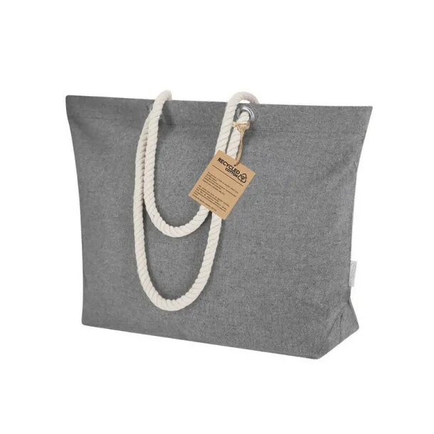  Recycled cotton shopping bag Crna
