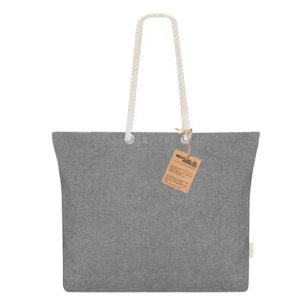 Recycled cotton shopping bag Crna