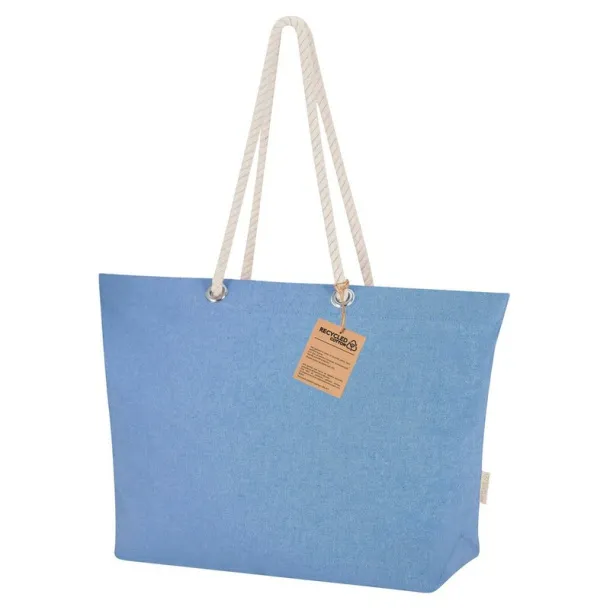  Recycled cotton shopping bag Plava