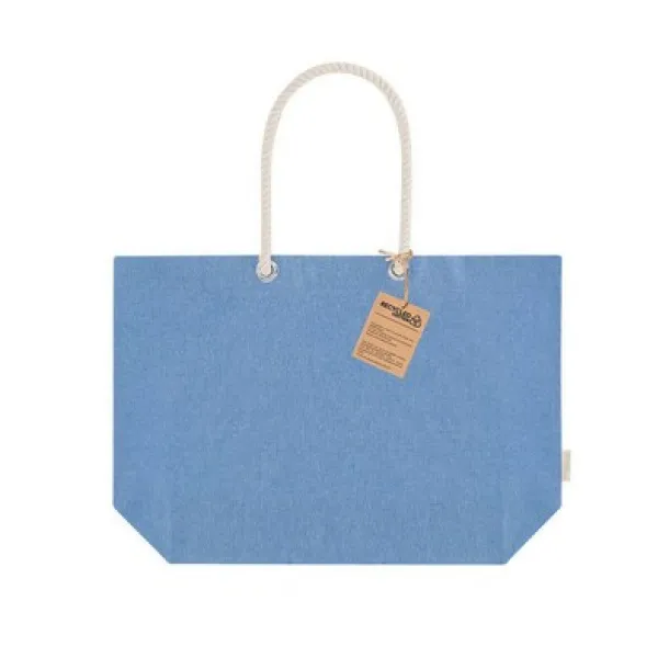  Recycled cotton shopping bag Plava