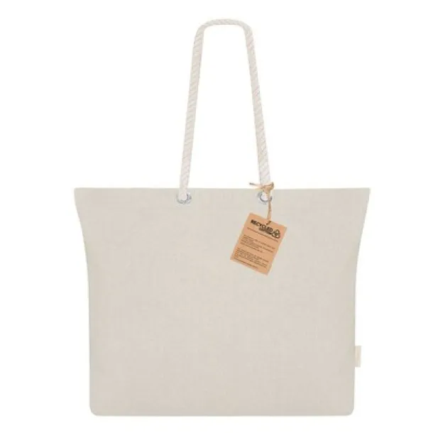  Recycled cotton shopping bag beige