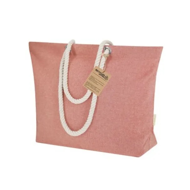  Recycled cotton shopping bag Crvena