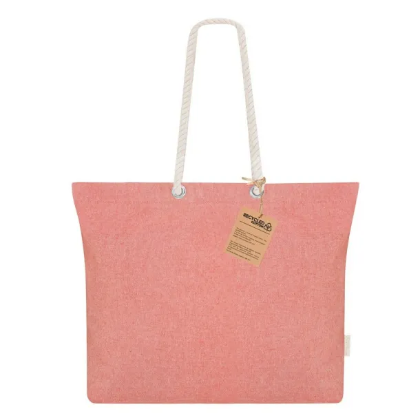  Recycled cotton shopping bag red