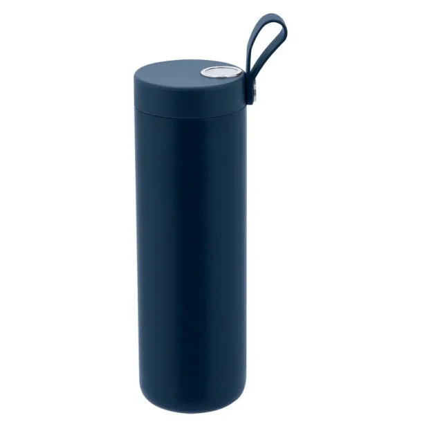  Thermo bottle 500 ml with thermometer navy blue