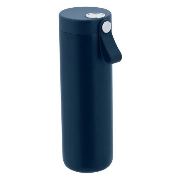  Thermo bottle 500 ml with thermometer navy blue