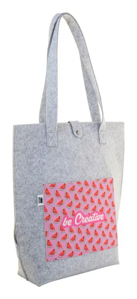 CreaFelt Toteback custom RPET shoulder bag White Grey