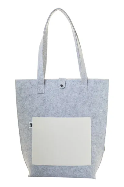 CreaFelt Toteback custom RPET shoulder bag White Grey