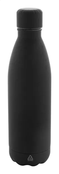 Refill Soft recycled stainless steel bottle Black