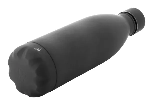 Refill Soft recycled stainless steel bottle Black