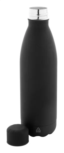 Refill Soft recycled stainless steel bottle Black