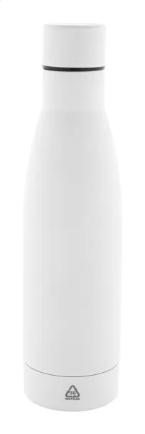 Rubbar recycled stainless steel bottle White