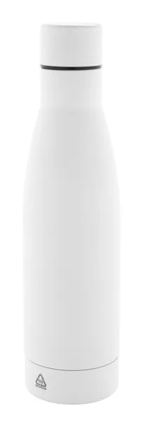 Rubbar recycled stainless steel bottle White