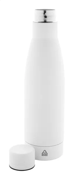 Rubbar recycled stainless steel bottle White