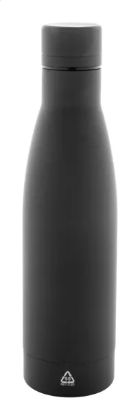 Rubbar recycled stainless steel bottle Black